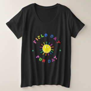 Sport Field day Red green yellow blue color Team C Plus Size T-Shirt