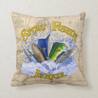 Sport Fishin Junkie Pillow
