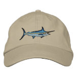 Sport Fishing Blue Marlin Embroidery Embroidered Baseball Cap
