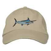 Sport Fishing Blue Marlin Embroidery Embroidered Baseball Hat
