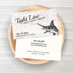Sport Fishing Fishing Guide Charters Business Card<br><div class="desc">For additional matching marketing materials please contact me at maurareed.designs@gmail.com. For more premade logos visit logoevolution.co. Original design by Maura Reed.</div>