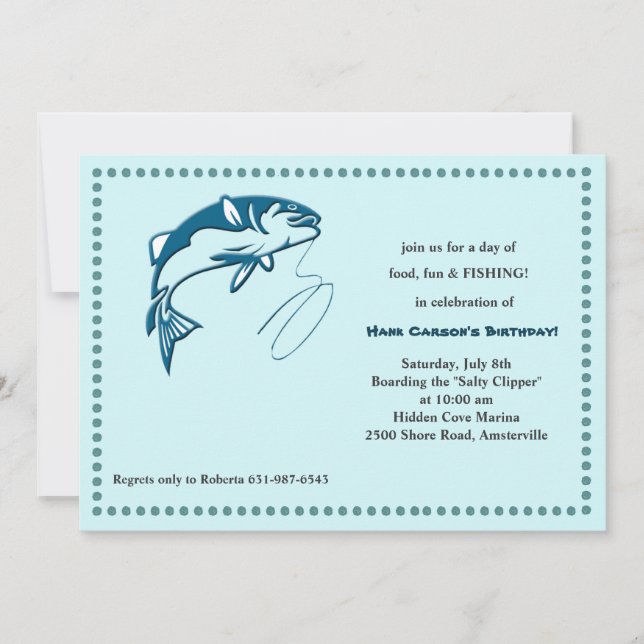 Sport Fishing Invitation (Front)