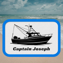 Sport Fishing Trawler Boat Captain Name 