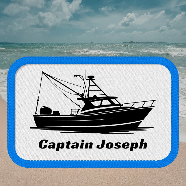 Sport Fishing Trawler Boat Captain Name  Patch (Creator Uploaded)