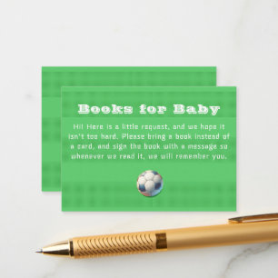 Sport Football Baby Boy Shower Enclosure Card
