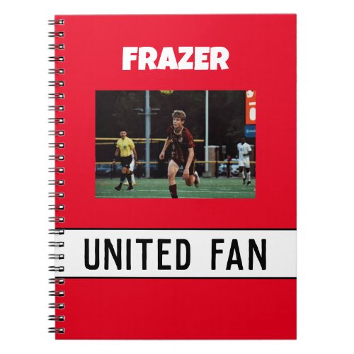 Sport football fan EDITABLE SPORT COLOURs Notebook