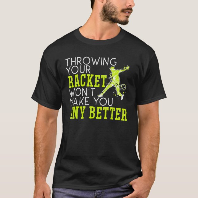 Sport Game Lawn Tennis Racket Tennis T-Shirt (Front)
