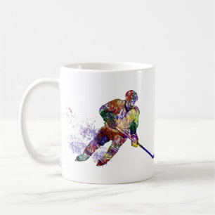 Sport Hockey Player colorful Coffee Mug