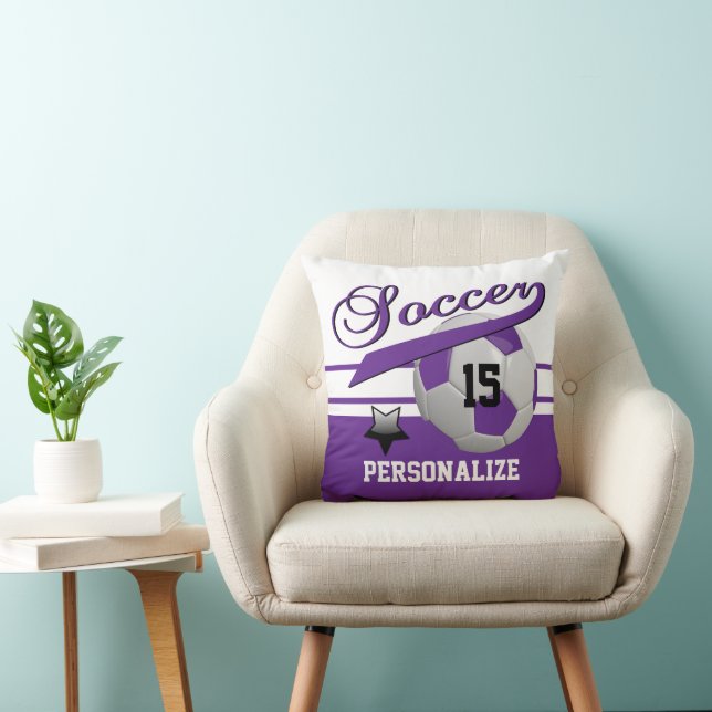 Sport Jersey All Star Soccer | Personalize Throw Pillow (Chair)