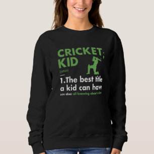 Sport Kid Definition Cricket Premium Sweatshirt