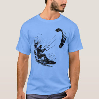 Sport Kite Surfer Water Splashes And Kites boy fri T-Shirt