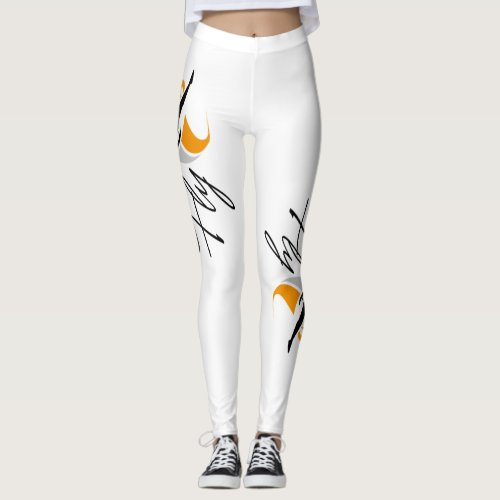 Sport leggings customizable for any text for yoga