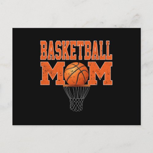 Sport Lover  Basketball Mom For Players Announcement Postcard