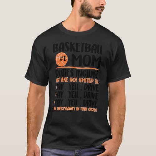 Sport Lover  Basketball Mom For Players T_Shirt