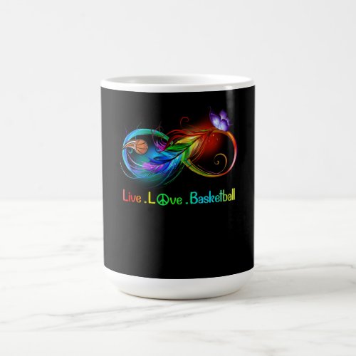 Sport Lover  Live love basketball Coffee Mug