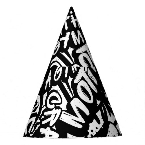 Sport Motivation Graffiti Abstract Party Hat