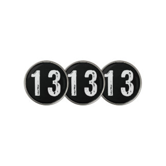 Sport number 13 golf ball marker
