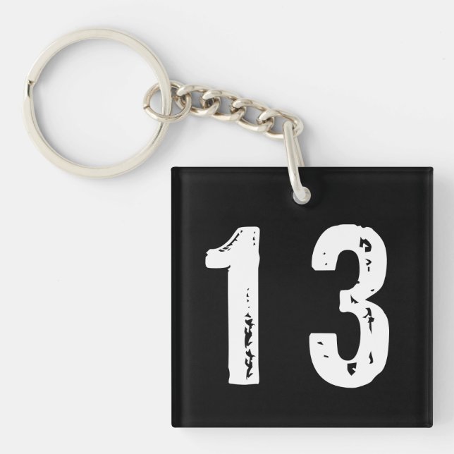 Sport number 13 keychain (Front)