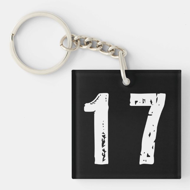 Sport number 17 keychain (Front)