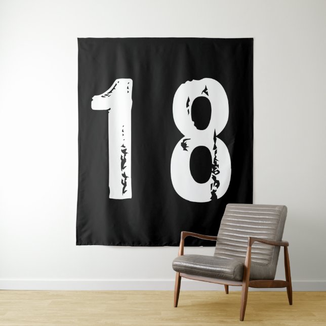 Sport number 18 tapestry (In Situ)