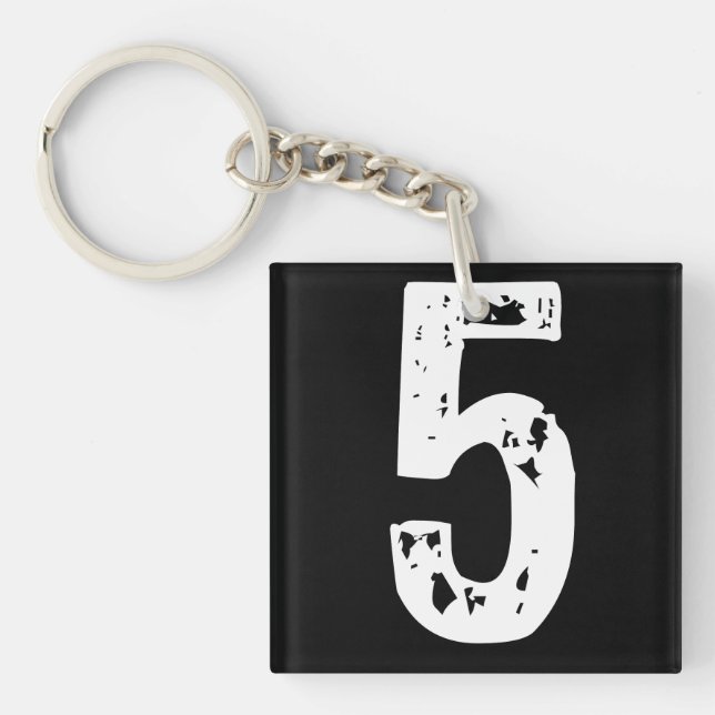 Sport number 5 keychain (Front)