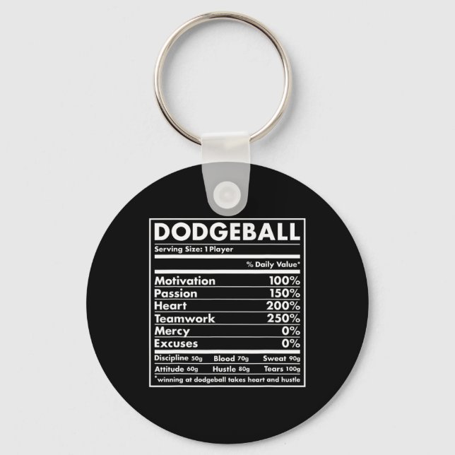 Sport Nutrition Dodgeball  Keychain (Front)