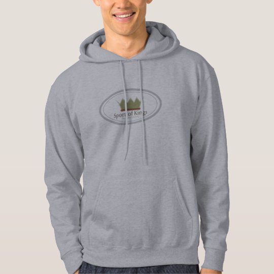 sport of kings gold crown. horse racing hoodie