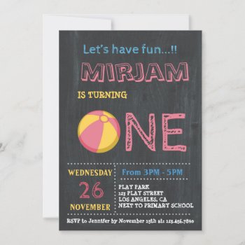 Sport Party Invitation For Girls| Colorful Sport by NellysPrint at Zazzle