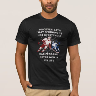 Sport passion ice hockey with a wise quote T-Shirt