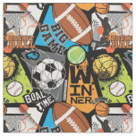 Sport pattern with balls fabric