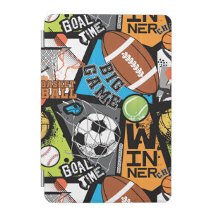Sport Pattern With Balls iPad Mini Cover