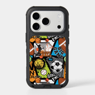 Sport Pattern With Balls iPhone 17 Pro Case