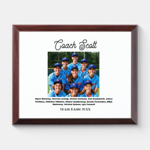 sport photo award certificate plaque