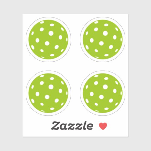 Sport Pickleball green balls pack Sticker