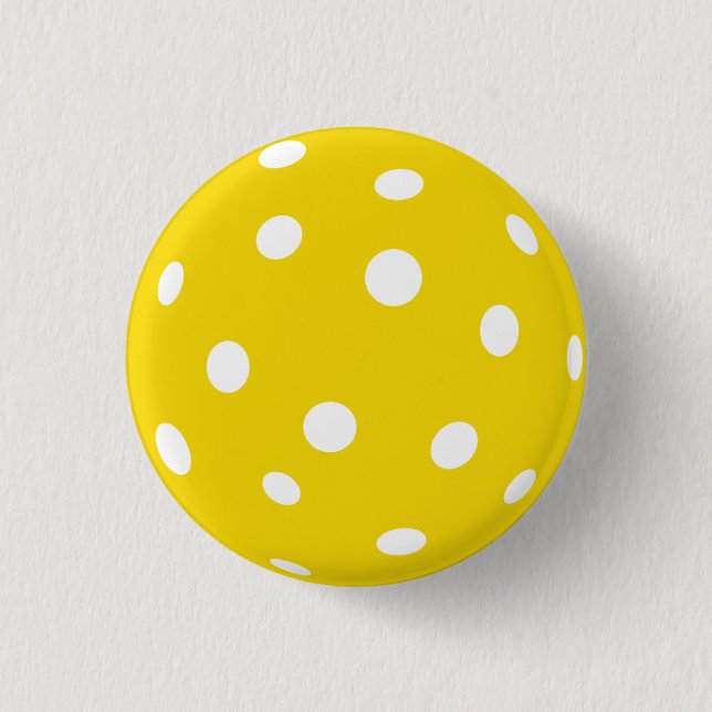 Sport Pickleball yellow ball Button (Front)