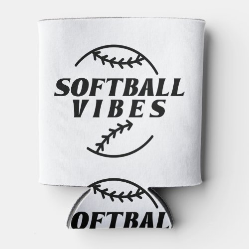 Sport quotes softball can cooler