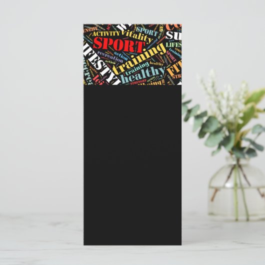 Sport related words pattern (Standing Front)