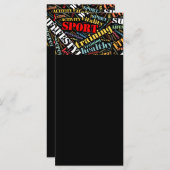 Sport related words pattern (Front/Back)