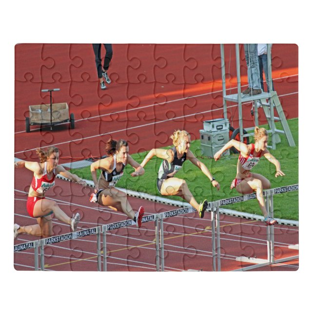 Sport runners race acrylic jigsaw puzzle (Puzzle Horizontal)