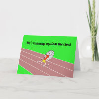 sport saying running against the clock