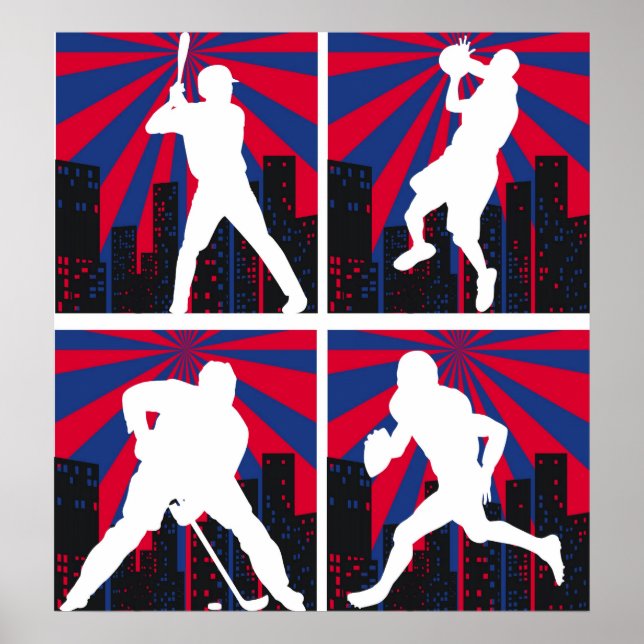Sport Silhouettes Poster (Front)