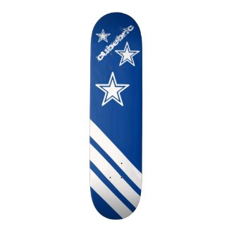 Sport Skateboard Blue Stars Stripes Cubebric
