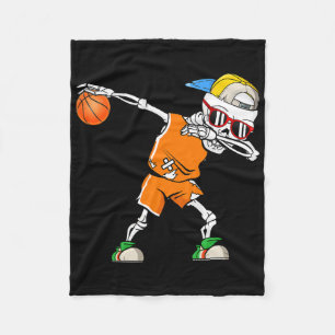 Sport Sketll Skeleton Men Boys Kids Halloween Cost Fleece Blanket
