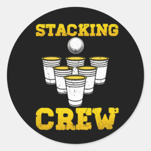 Sport Stacking Crew Cups Speed Stacker Squad Stack Classic Round Sticker