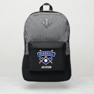 Sport ⚾ Style Baseball - Blue Port Authority® Backpack