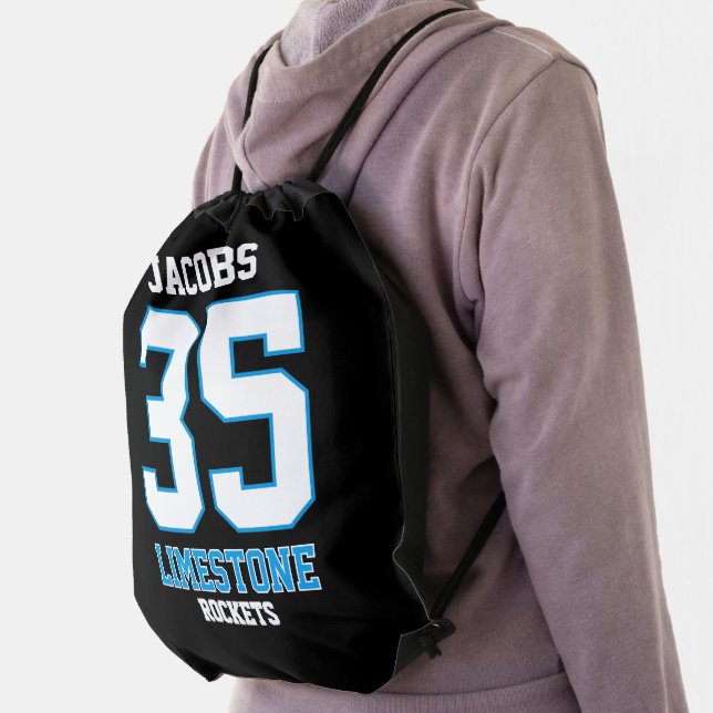 Sport Style | DIY Name, Number, School Drawstring Bag (Insitu)