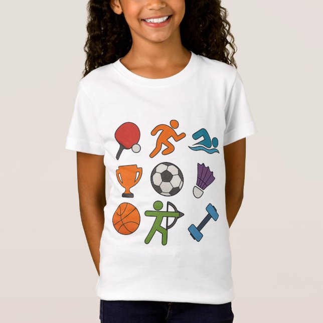 Sport Style Graphic Tee – Athletic Design (Front)