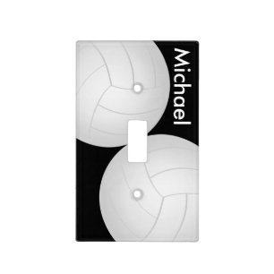 Sport Style Volleyball DIY Name Light Switch Cover