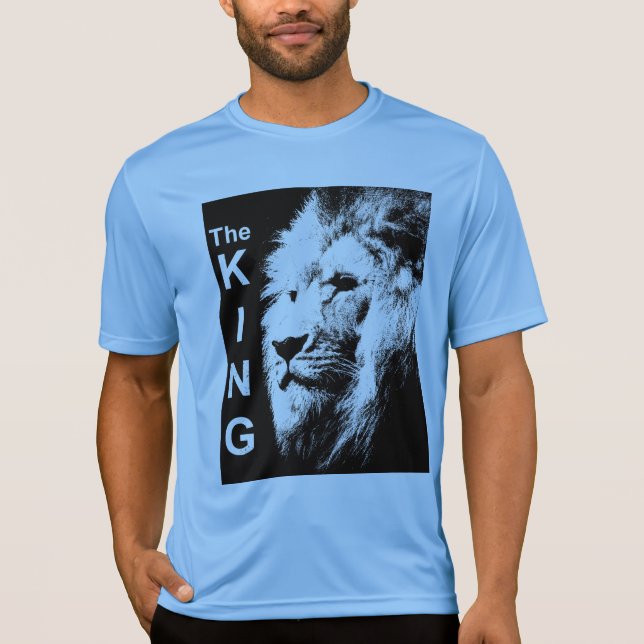 Sport-Tek Competitor Lion Carolina Blue King Mens T-Shirt (Front)