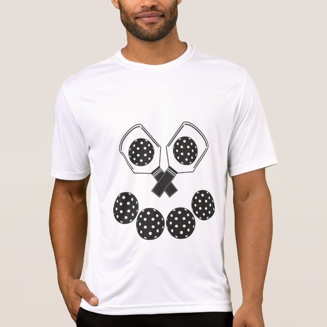 Sport-Tek Pickleball Jackolantern (white paddles) T-Shirt (Front)